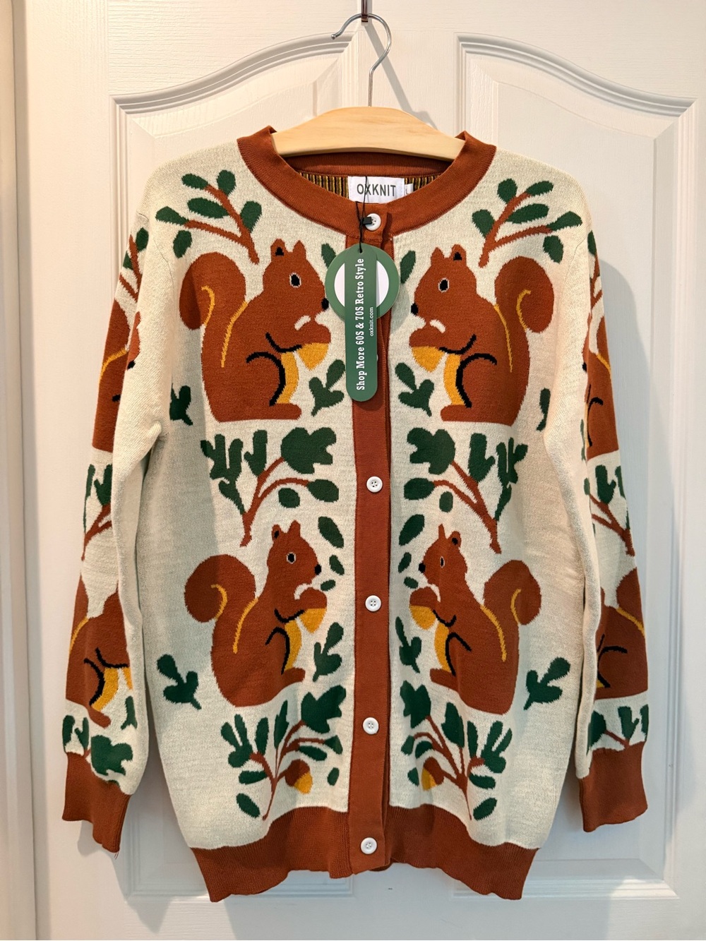 🐿️🥜🍃🌳Super Cute Squirrel Cardigan 🍃 🐿️ 🌳 🌰